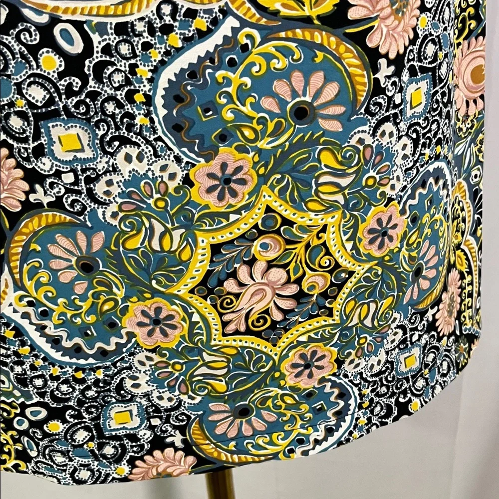 LOFT Multicolor Paisley Print Pull-On Skirt